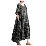 Long Dresses For Women Casual Summer Trendy Boho Style Pleated Cover Up Vestidos Daily Wear High Quality Elegant Maxi Dress
