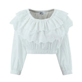 Foridol Summer Off Shoulder White Lace Skirt Set Dress Women Outfits Ruffles Tiered Mini Flower Embriodery Two Pieces Beach Suit