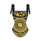 2026 High Quality Double-sided Printed Push Up Women Bikini Set Printed Strappy Bandage Swimwear Brazilian Biquini Bathing Suit