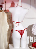 Sexi French Lace Bra And Panty Set Perspective Sex Erotic Costumes Lingerie Set Underwear Babydoll Dress Sexy Lingerie For Women