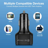Vumpach 6 Ports USB Car Charge 75W Quick Charge 3.0 Fast Charging For iPhone 13 12 11 Pro Samsung Xiaomi Portable Phone Charger