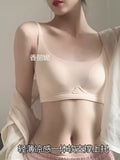 Trim T-Shirt Bra Women's Ultra Thin Wirefree Low Cut Support Seamless Invisible Cover Autumn Slimming Large Chest Comfort S-2XL
