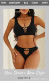 Sexy seamless underwear set push-up bra vest sports breathable push-up set
