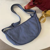 Nylon Hobos Women's Shoulder Dumpling Bag Large Capacity Travel Crossbody Half Moon Bags Outdoor Phone Pouch Handbags Wholesale