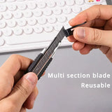 Deli 10/50pcs/box Knife Blade 18mm Width SK5 Metal Blades for Home School Suplies Art Craft Paper Box Cutting Utility Knife Tool
