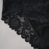 Lace Cotton Panties 3PCS Floral Embroidered Women's Briefs