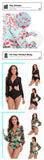 TW Sexy High Waist One Piece Swimsuit Women V Neck 2024 Long Sleeve Bathing Suit Brazilian Swimwear Monokini Summer Beachwear