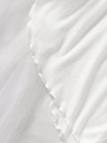 Women's Pajama Set Solid Color Camisole Crop Top and Ruffle Shorts, Sleeveless Soft Sleepwear, Summer Loungewear Outfit