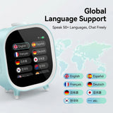 AI Smart Alarm Clock Talking Buddy Educational Toy for Kids Music/Stories Player Pomodoro Timer Cool Robot Gift for Boys Girls