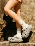 Thick Sole Fashion Clogs For Women Summer Platform Shoes Soft EVA Girls Indoor Street Slippers Female  Leisure Wedges Sandals