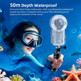 Seafrogs 50meter waterproof camera housing for Insta 360 X5