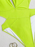 Scrunch Butt Swimsuits Deep V Neck Cross Backless One Piece Swimsuit Women Swimwear Female Monokini High Cut Bathing Suit Swim