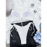 Wrinkled Underwired Brazilian Bikini Female Swimsuit Women Swimwear Two-Pieces Bikini Set Bather Bathing Suit Swim Lady V3999