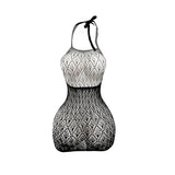 Sexy Women Fishnet Hollow Out Cover Up Dress See Through Bodycon Beach Swimwear Summer Style