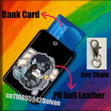 P-Pressure Sebastian Solace For ID Clips Credit Bank Bag Bus Meal Card Holder Cover Pocket Ornament Keychain