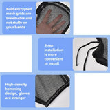 1pair Summer Motorcycle Handlebar Muffs Sun Protection Gloves Breathable Waterproof Oxford Cloth Mesh Riding Gloves