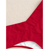 S - XL High Waist High Leg Cut Bikini Bottom Swim Brief Women Swimwear Female Bather Brazilian Tanga Panties Underwear V7095