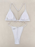 DEKA Thong Bikini Sexy String Pearls Mini Set Swimwear Women Swimsuit Female Swimming for Beach Wear for Bathing Suits