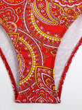 2026 Drawstring Bikinis Strappy Swimsuit Women Sexy Printed Swimwear Female Bathers Swimming Bathing Swimming Swim Suit
