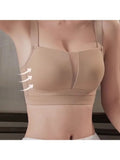 MOYISU Minimizer Bras for DD+ Cups - Wireless Plus Size Anti-Sag Adjustable Bralette Seamless Support CA Sizing Large Bust Women