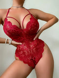 Hot Erotic Costume Open Crotch Women Babydoll Dress Lace Dirty Women's Underwear Female Crotchless Sexy Lingerie Set Bodysuits