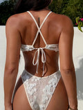 Sequins Metal Rings Cut Out Bikini Women Swimwear Female Swimsuit Two-pieces Bikini Set Cross Back Brazilian Bathing Suit Swim