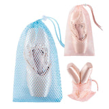 Drawstring Ballet Bag Blue Champagne Color Dance Bag For Girls Ballerina Pointe Shoes Bags Ballet Dance Accessories