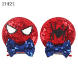 Christmas 2.8"Mouse Ears Hair Clips For Children Sequins Bow Hairpins Girls Festival Party DIY Hair Accessories