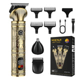 hiena Professional Barber Fade Clippers 0mm Zero Gapped Edgers Hair Trimmer Electric Men Bald Head Finish Hair Cutting Machine
