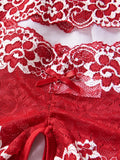 Lace Contrast Color Lingerie Bra And Panties Sets Underwear Set Women Suits