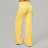Women Straight Yoga Leg Bottoms Soft Stretchy Fabric Women's Yoga Pants GYM Sweat-Wicking Properties Running Sport Trousers