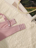 2sets Solid Underwire Lingerie Set Women Push Up Bra With Steel Ring Fashion Women Underwear Panty Everyday Bras Sets J2611