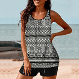 2026 Pinted Floral Tankini Two Pieces Swimsuit Women Vintage Swimwear Female Bathers Bathing Swimming Swim Suit Beachwear