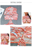 2026 New Sexy One Piece Swimsuit Swimwear Women Gradient Print Hollow High Waist Highly Elastic One-piece Bathing Suit Beachwear
