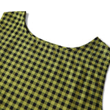 Women’s 2 Piece Summer Pant Outfits Sleeveless Plaid/Stripes Print Tank Tops + Pants Set Casual Streetwear