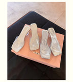 Slippers Women Summer Female Shoes Rubber Flip Flops Slides Transparent Heel 2026 Beach Scandals Female Shoes Ladies' Slipper
