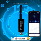 Zigbee 3.0 USB Dongle With Antenna Smart Home Wireless Universal Zigbee Gateway Hub Support Home Assistant Zigbee 2MQTT ,OpenHAB