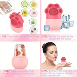 Silicone Ice Face Roller Beauty Lifting Ice Ball Face Massager Contouring Eye Roller Facial Treatment Reduce Acne Skin Care