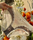 2026 Mid-waist Lace Panties Seamless Soft Mulberry Silk Bottom Crotch Women's Lace Panties Women
