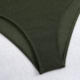 2026 One Shoulder Swimsuit One Piece Sexy Solid Swimwear Women Bandage Bathers Bathing Swimming Swim Suit Beachwear Summer