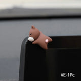 6/1pcs Cute Animal Ornament Car Center Console Display Screen Ornament Car Rearview Mirror Bike Little Turtle Cute Pendant Doll