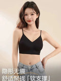 American Style Backless Bra Or Women Multiway Halter Bralette Push Up Small Chest Gather Sexy Cross U Back No Underwire Seamless