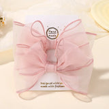BABY BOWS 2Pcs/lot 4.3inch Big Bows Double Layer Yarn Hair Clips Kids Hair Bangs Accessories Girls Fashion Dress Up Headdress