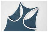 Women's Nude Yoga Clothes Beautiful Back and Slim Fit Two Anti Glare Dresses Outdoor Sports Running and Leisure Fitness Clothes