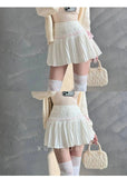 Design Sense Pure Love Girl Pink Cake Skirt Exquisite Sweet Lace Splicing Pleated Skirt Short Skirt Sweet Korean Women 2QEB