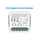 GIRIER Tuya Smart ZigBee/Wi-Fi RF433 Curtain Switch Module for Electric Roller Shutter Blind Motor 1/2CH Works Alexa Hey Google
