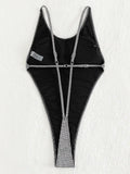 Extreme G String Mini Micro Thong Women Swimwear One Piece Swimsuit Female Backless Monokini Bather Bathing Suit Swim Beachwear