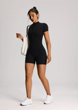 Woman Bodysuit Sportswear Woman Gym Sexy Seamless Jumpsuits Butt-Lift Bodysuit For Fitness Party Shorts Tummy Control Jumpsuits