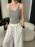 Sports vest U-neck slim fit camisole bottoming T-shirt