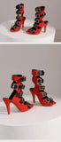 10cm Ultra High with Open Toe Multiple Buckle Strap Belt Sexy Club High Heels Summer Shoes Gladiator Cool Boots Sandals Women